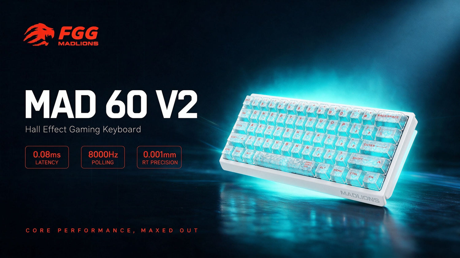 MAD60/68 V2 Magnetic Gaming Keyboard: Compact 60% Power for Faster Gaming
